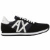 Basket Armani exchange noir et blanche XUX017 XCC68 K489