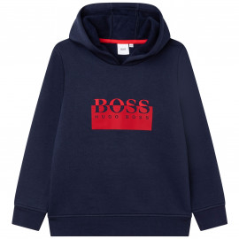 Sweat à capuche junior Hugo Boss bleu marine