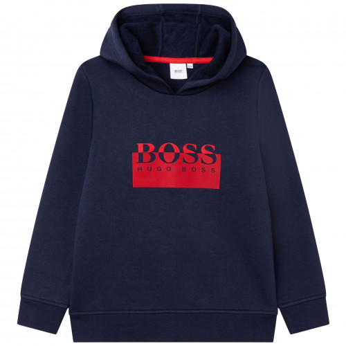 Sweat à capuche Hugo Boss bleu marine J25L97