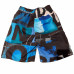 Short de bain garçon bleu et noir Longboard 46022000