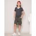 Short junior Deeluxe multipoches Heaven beige ou gris