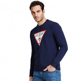 Sweat homme guess M02Q37 BLEU