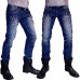 Jean Biker homme bleu HN-1505S