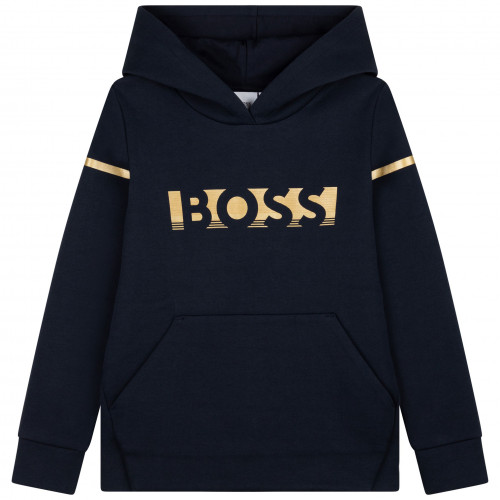 Sweat Hugo Boss à capuche bleu marine J25N72