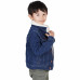 Veste en jean doublé bleu foncé junior K432