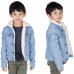 Veste en jean doublé bleu clair junior K432