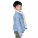 Veste en jean doublé bleu clair junior K432