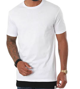 Tee shirt homme oversize blanc B007