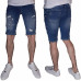 Short en jean destroy bleu 7204