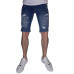 Short en jean destroy bleu 7204