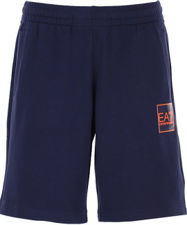 Short homme EA7 Bleu et orange