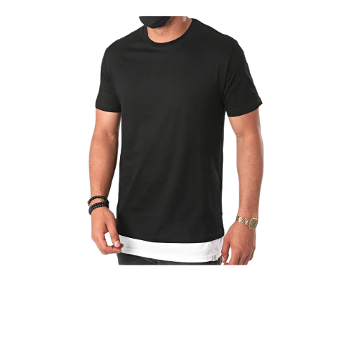 Tee shirt homme oversize noir B007