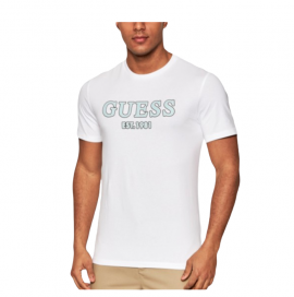 Tee shirt Guess homme blanc M2GI21