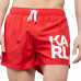 short de bain Karl Lagerfeld Rouge KLMBS08