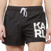 short de bain Karl Lagerfeld noir KLMBS08