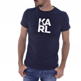 Tee shirt homme Karl bleu marine KL22MTS01