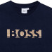 Tee shirt Hugo Boss bleu et or J25N39