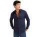 Chemise Guess bleu marine Slim homme M1YH20