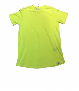 Tee shirt homme oversize jaune fluo KZR B014