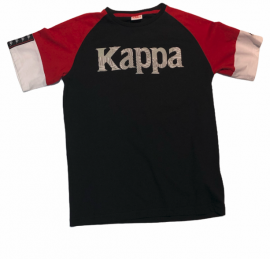 Tee shirt KAPPA 304PIX0 noir / rouge