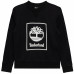 Sweat enfant Timberland noir col rond T25T58/09B