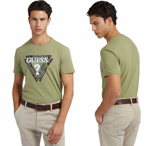 Tee shirt Guess kaki homme M2BI43J1314 G8CK