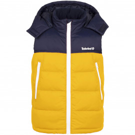 Doudoune junior Timberland Bleu et jaune