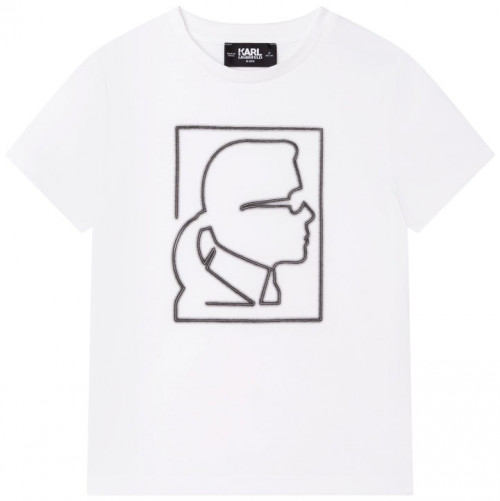 Tee shirt Karl Lagerfeld junior blanc Z25357/10B