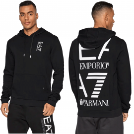 Sweat à capuche Armani noir 6LPM57