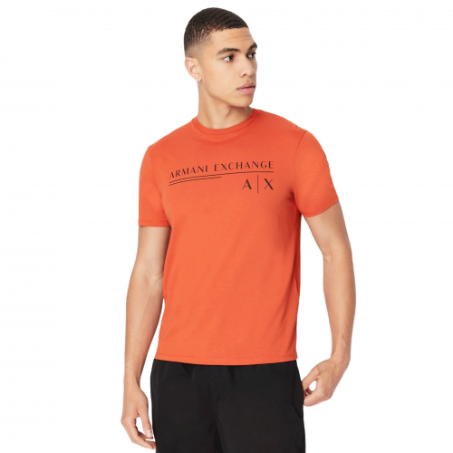 Tee shirt Armani Exchange homme orange 6LZTCE ZJ6NZ 1498