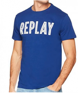 T-shirt homme Replay Bleu électrique