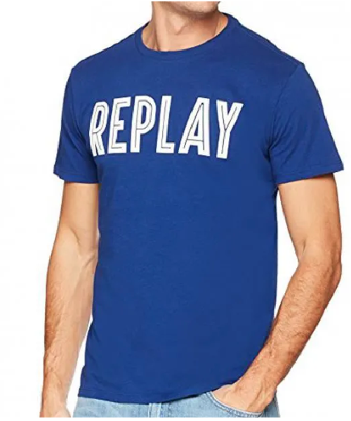 Tee shirt REPLAY M3478. BLEU ELECTRIQUE