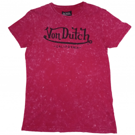 T-shirt homme Von Dutch bordeaux