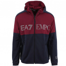 Sweat à capuche Zipé bordeaux 6LPM18