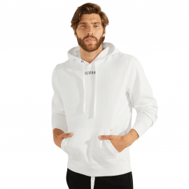 Sweat Homme Guess blanc M2BQ50K9YH1
