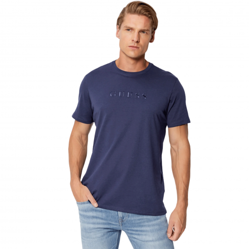 Tee shirt homme Guess bleu M2BP47K7HDO