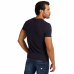 Tee shirt homme Col V bleu M2YI32J1311 G7V2