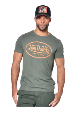 Tee shirt Von Dutch Homme Kaki