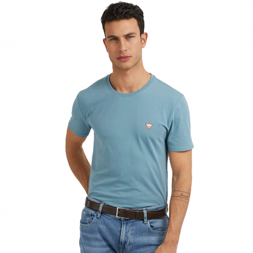 Tee shirt homme col rond bleu M2YI24J1311 G7DV