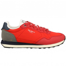 Basket homme Pepe Jeans rouge PMS30945 255