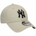 Casquette homme New york beige et noir 12380590