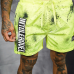 SHORT DE BAIN PEINTURE JAUNE