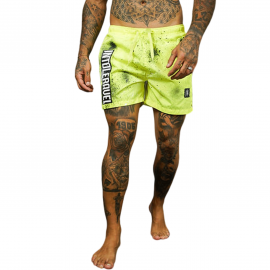 Short de bain homme peinture Jaune