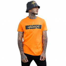 T-shirt homme Intoleravel orange