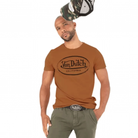 T-shirt homme Von Dutch Marron