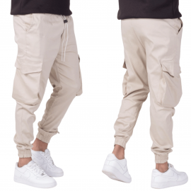 Pantalon cargo homme Uniplay Beige