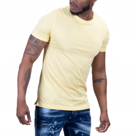 T-shirt homme jaune Oversize