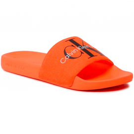 Claquettes homme Calvin Klein orange