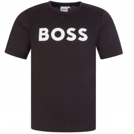 T-shirt Junior Boss Noir