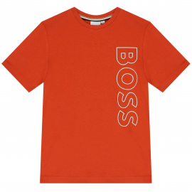 Tee shirt junior orange Boss J25066/388